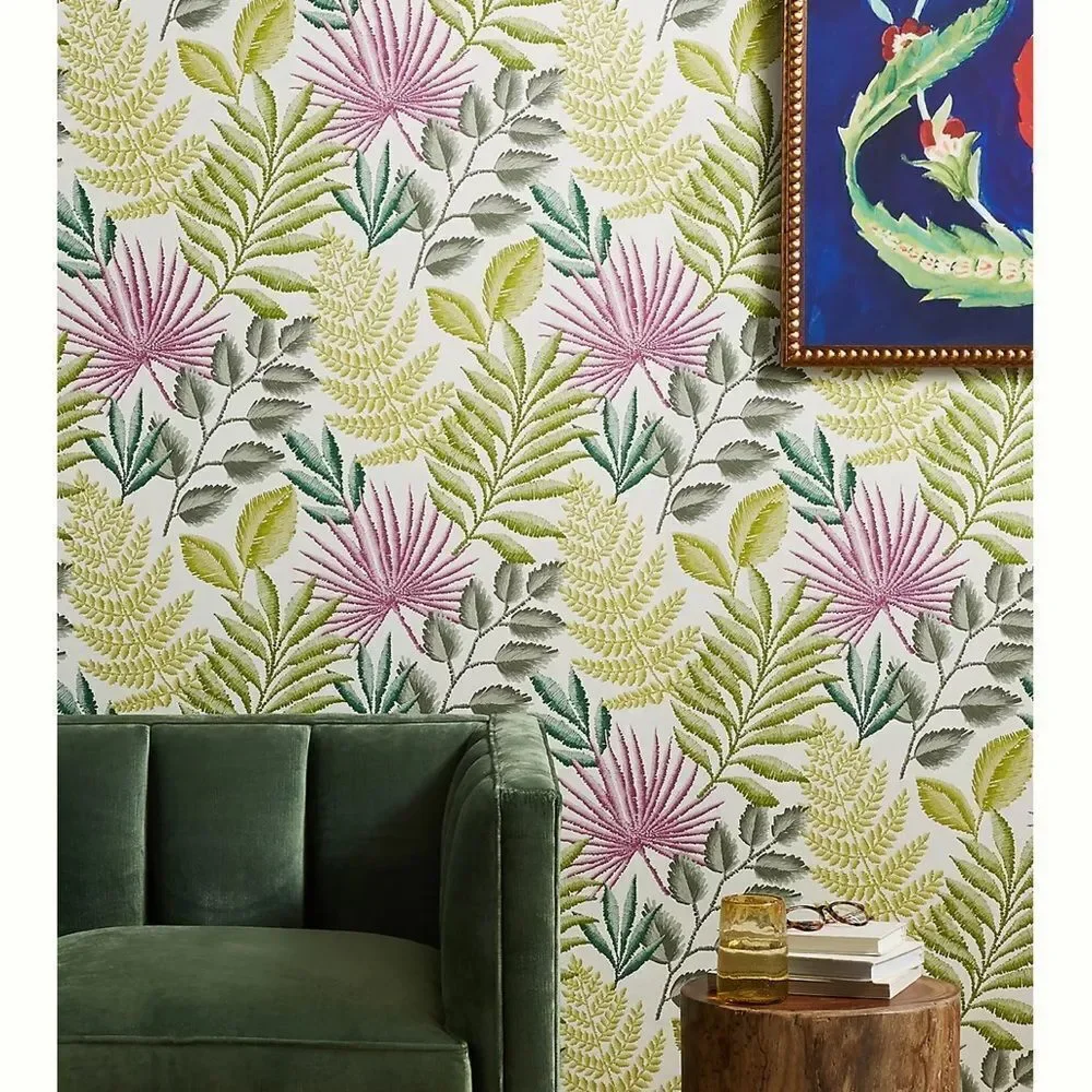 New Anthropologie Palomas Botanical Wallpaper Roll